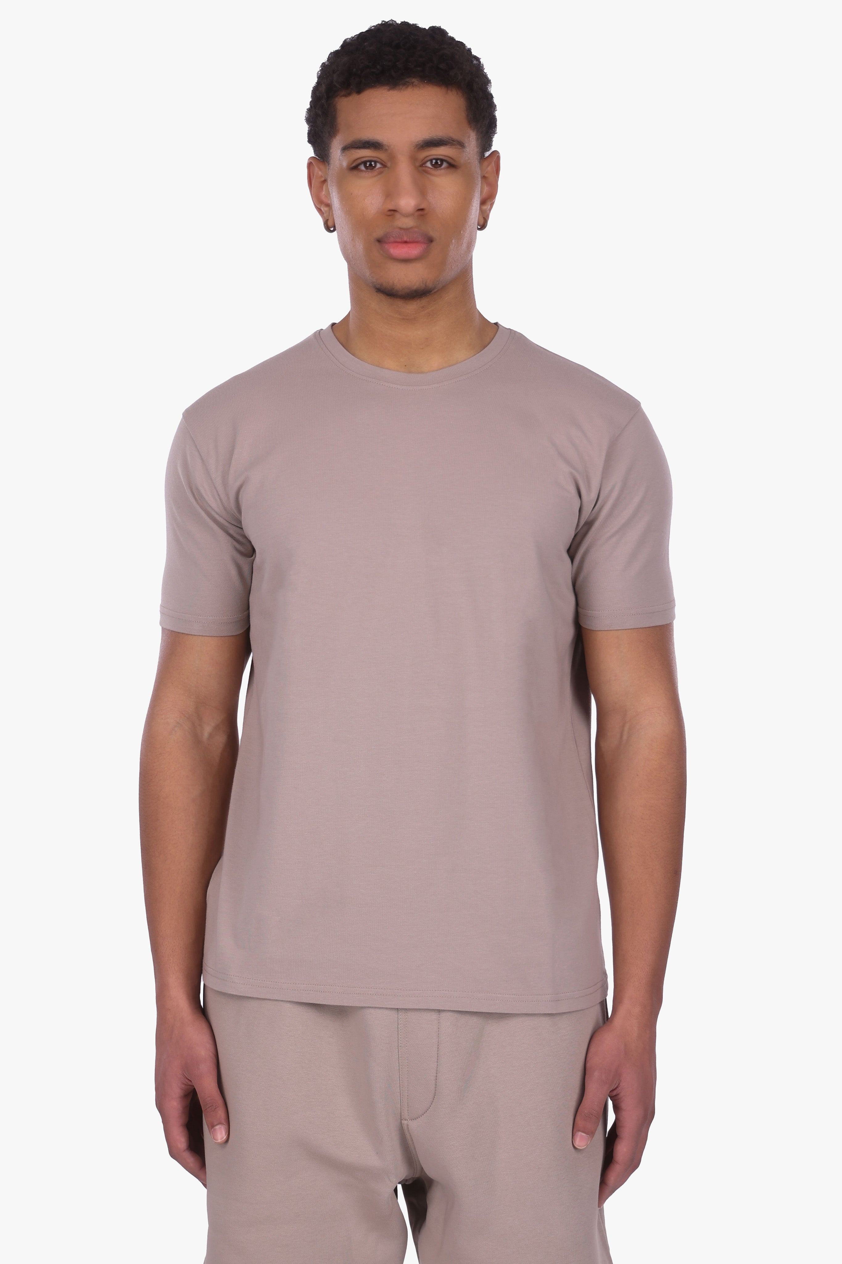 SLIM FIT T-SHIRT SIMPLY TAUPE