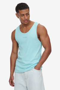 RIB TANK TOP TURQUOISE