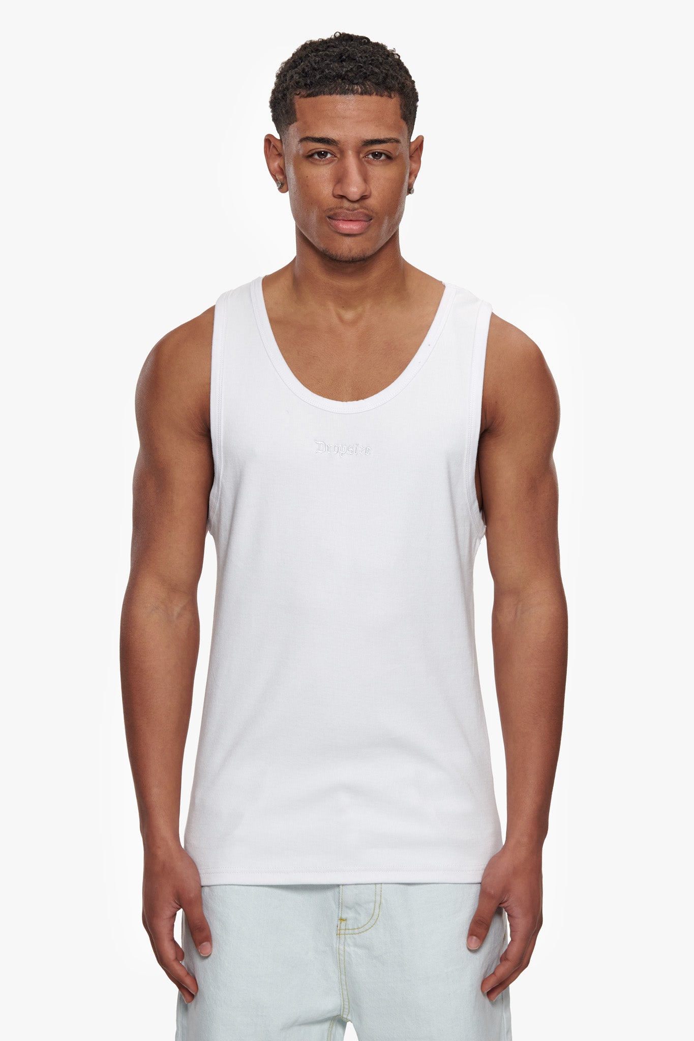 RIB TANK TOP WHITE