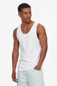 RIB TANK TOP WHITE