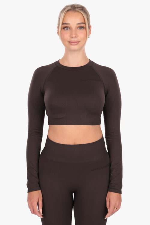 WOMEN ACTIVEWEAR SET CHOCLATE