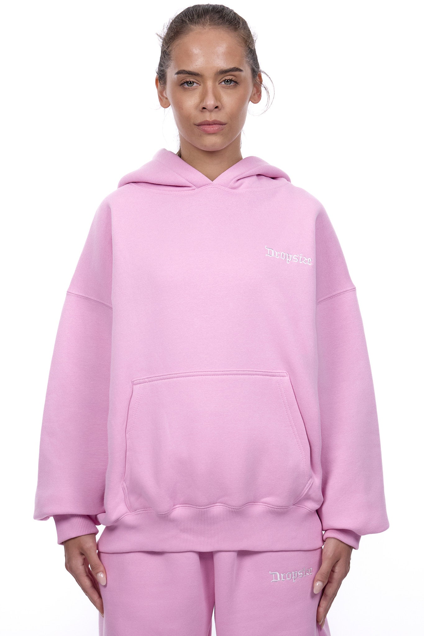 WOMENS BASIC HOODIE PINK