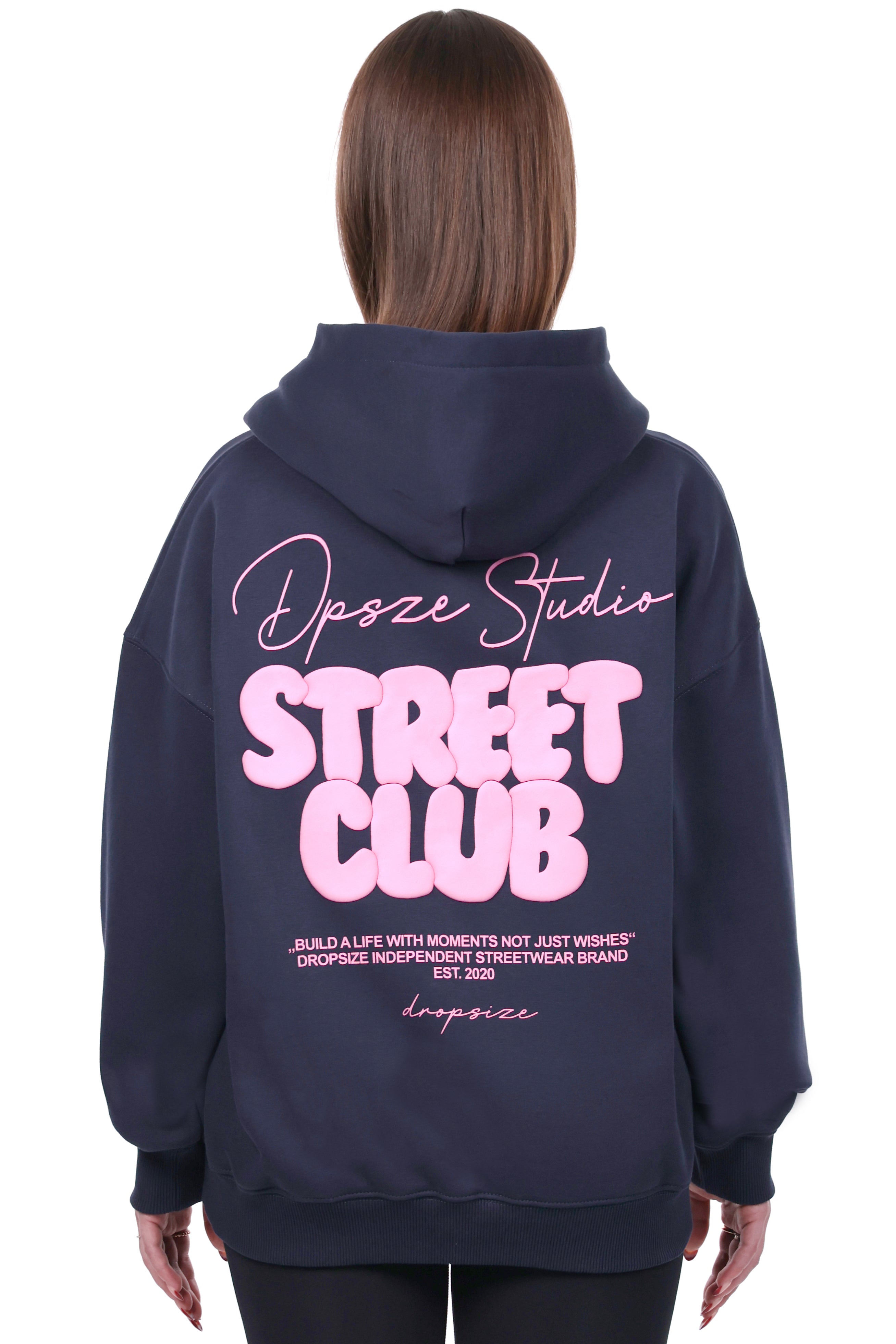 WOMENS STREET CLUB HOODIE NAVY