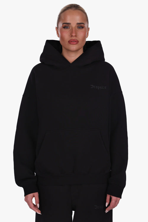 WOMEN BASIC COZY HOODIE BLACK