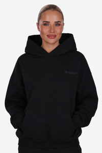 WOMEN BASIC COZY HOODIE BLACK
