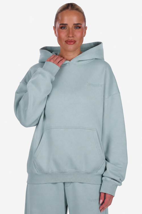 WOMEN BASIC COZY HOODIE MINT