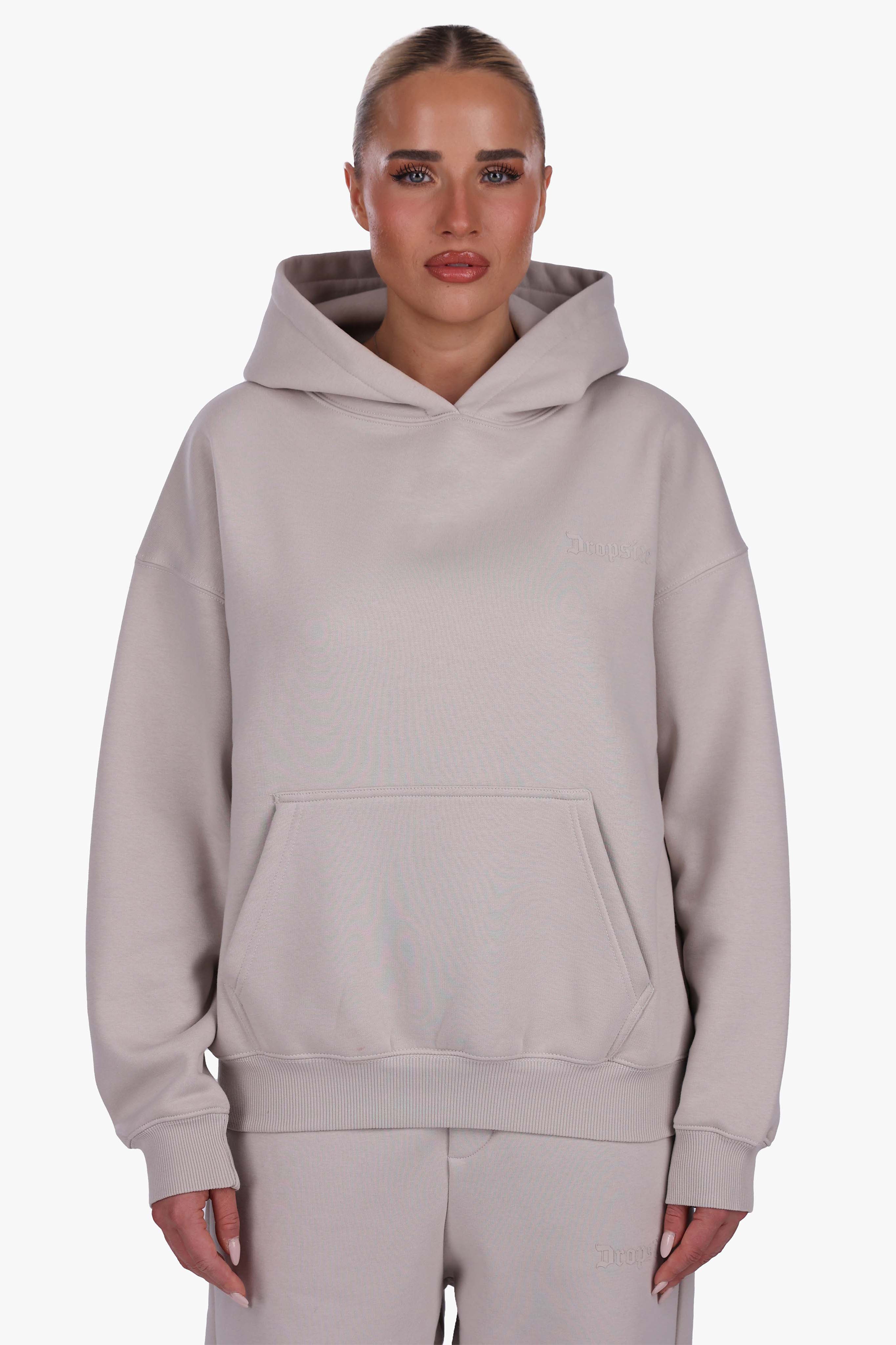 WOMEN BASIC COZY HOODIE MOON BEAN