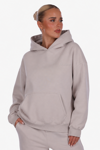 WOMEN BASIC COZY HOODIE MOON BEAN