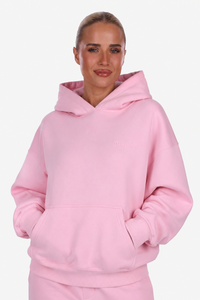 WOMEN BASIC COZY HOODIE PINK