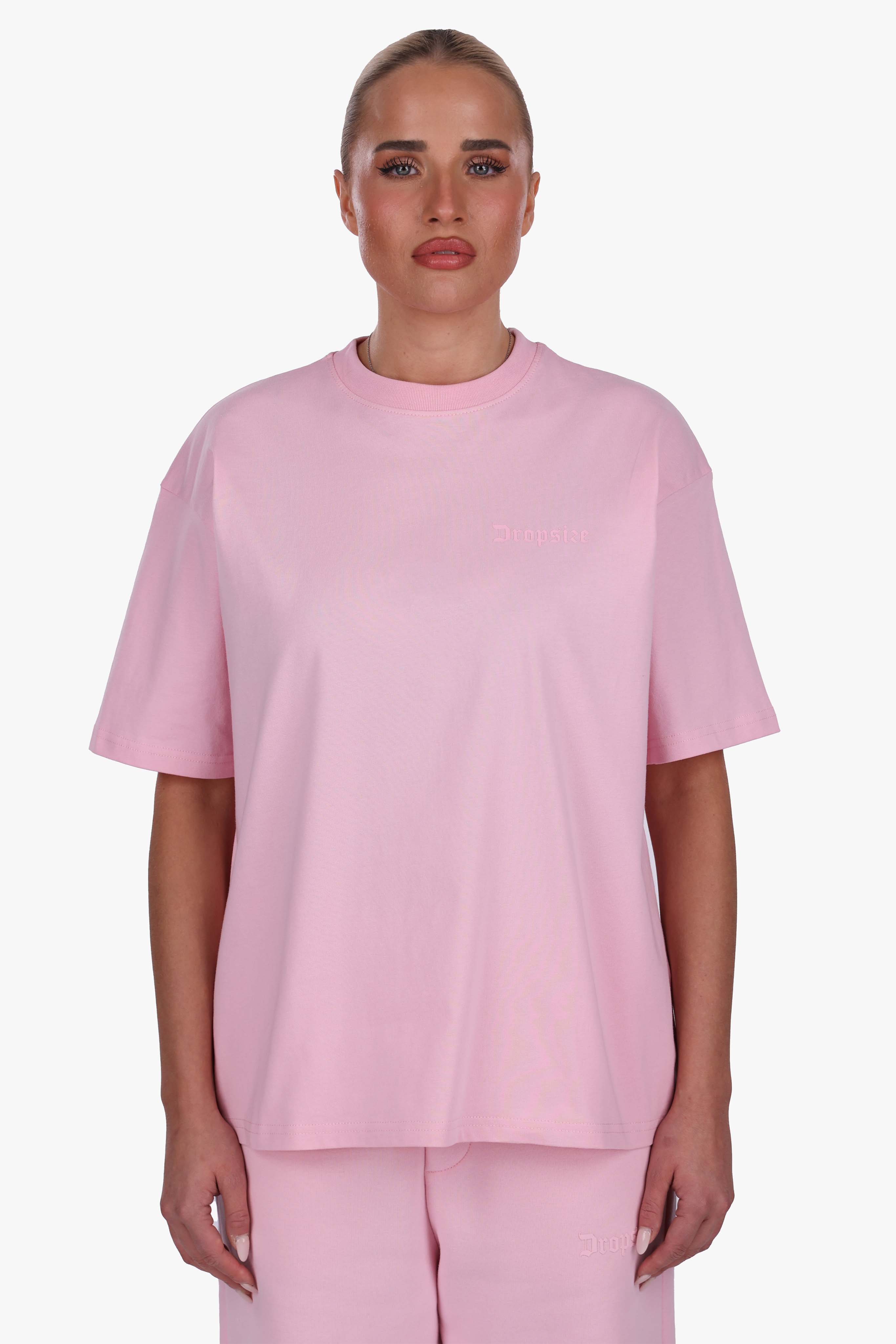 WOMEN BASIC COZY T-SHIRT PINK