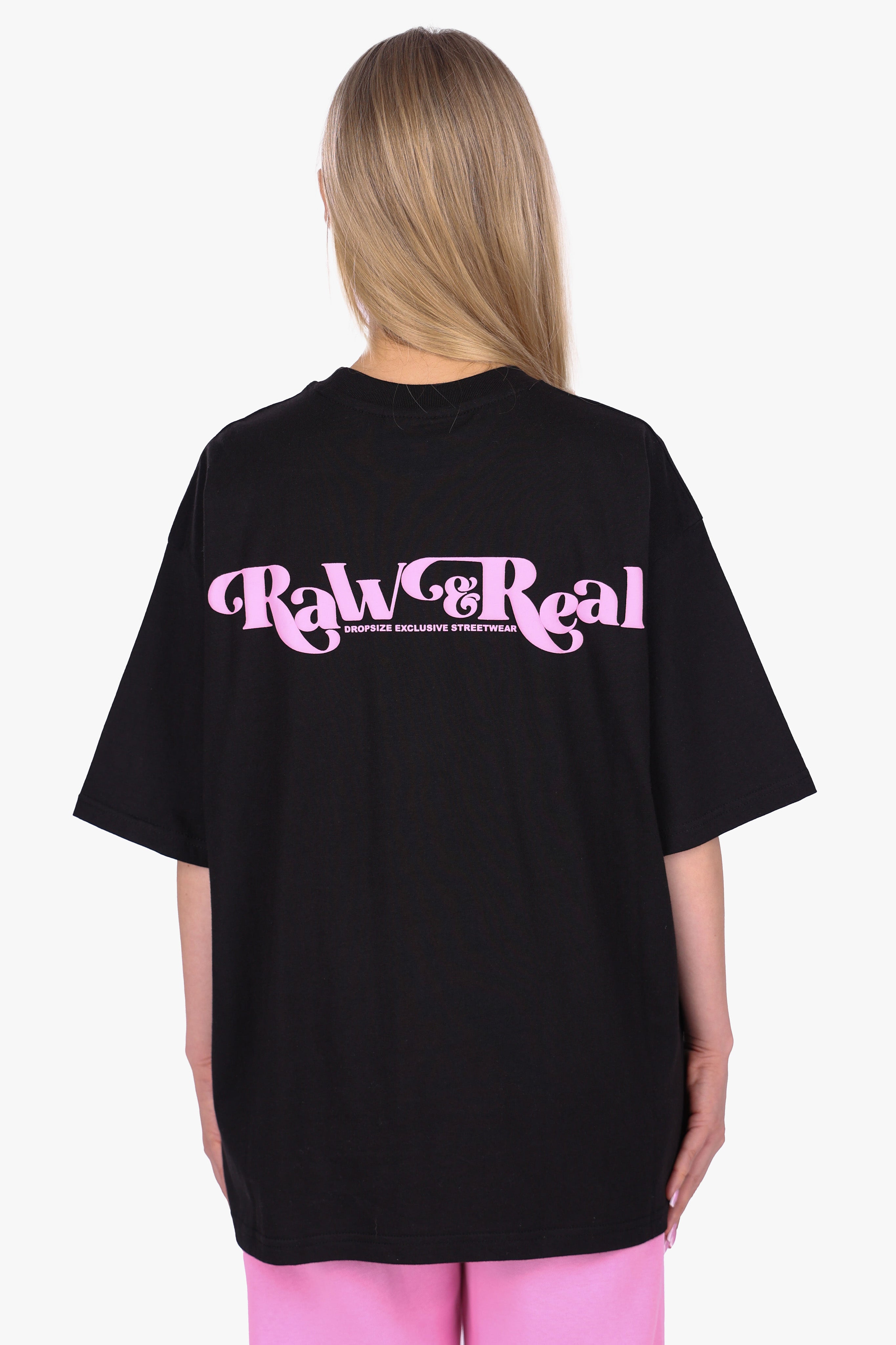HEAVY OVERSIZE RAW AND REAL TSHIRT BLACK