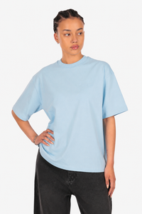 WOMEN BASIC COZY T-SHIRT BABY BLUE