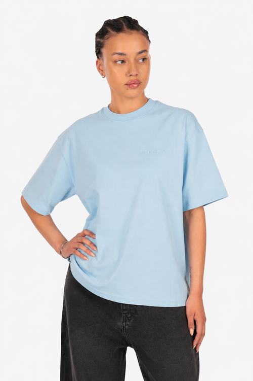 WOMEN BASIC COZY T-SHIRT BABY BLUE