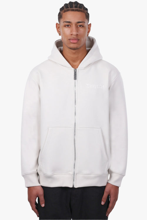 REGULAR FIT ZIP-HOODIE LIGHT GREY