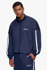 NYLON TRACK JACKET SPACE BLUE