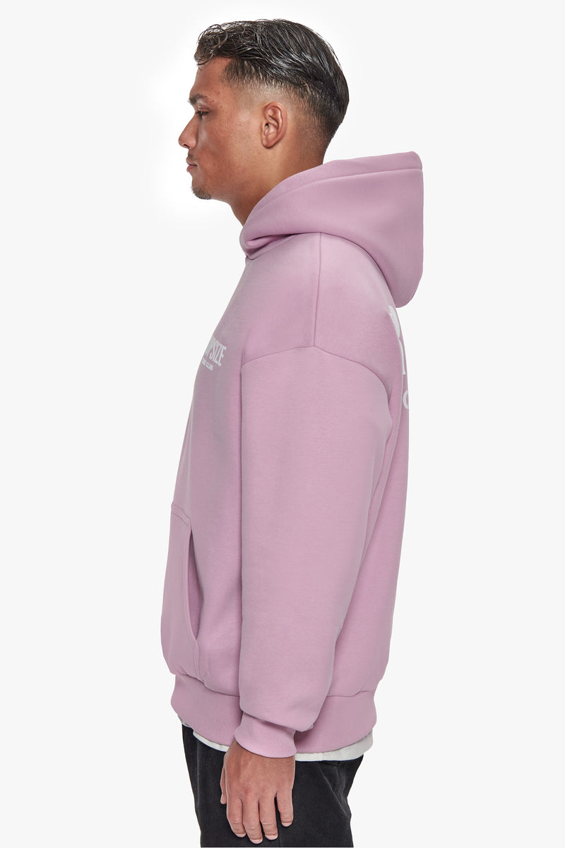 HEAVY OVERSIZE CRIME CLUB HOODIE LILAC