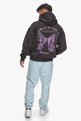 ZWARE OVERSIZE SKY IS THE LIMIT HOODIE WASHED BLACK