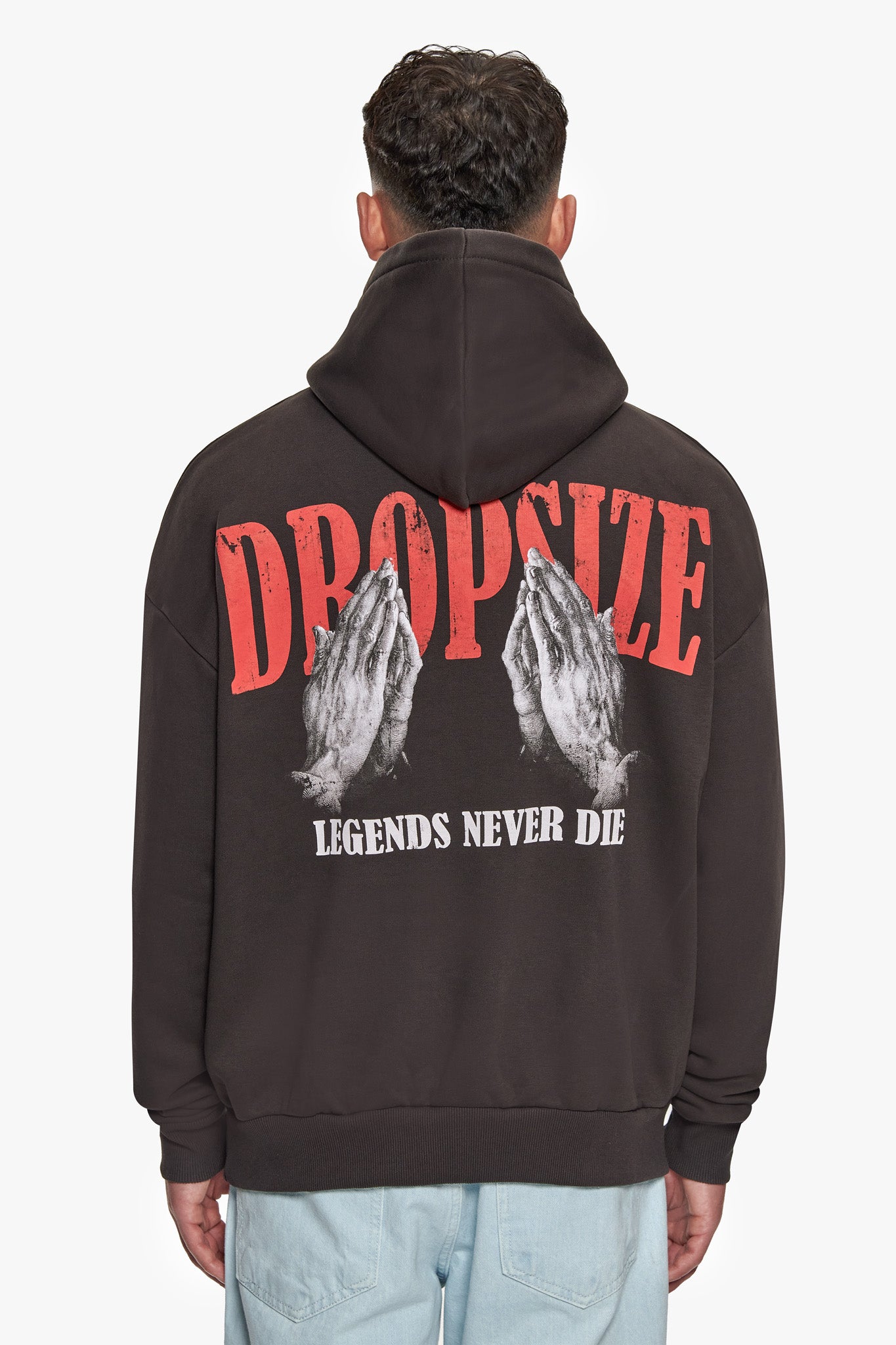 HEAVY OVERSIZE DÜRER HOODIE WASHED BLACK