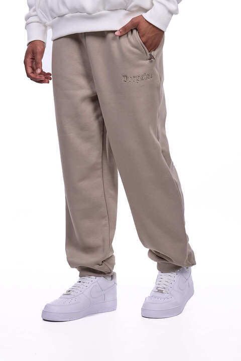 HEAVY NEXT GEN LOGO PRINT JOGGER SIMPLY TAUPE