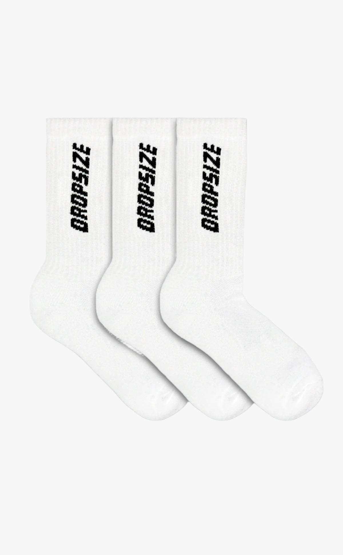 VERTICAL LOGO 3 PACK SOCKS WHITE