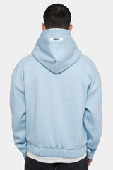 HEAVY OVERSIZE RUBBER PATCH HOODIE BABY BLUE